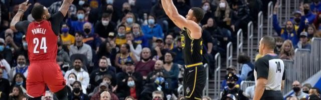 KY开云官网-单场16个三分库里也做不到，但距离纪录更近了